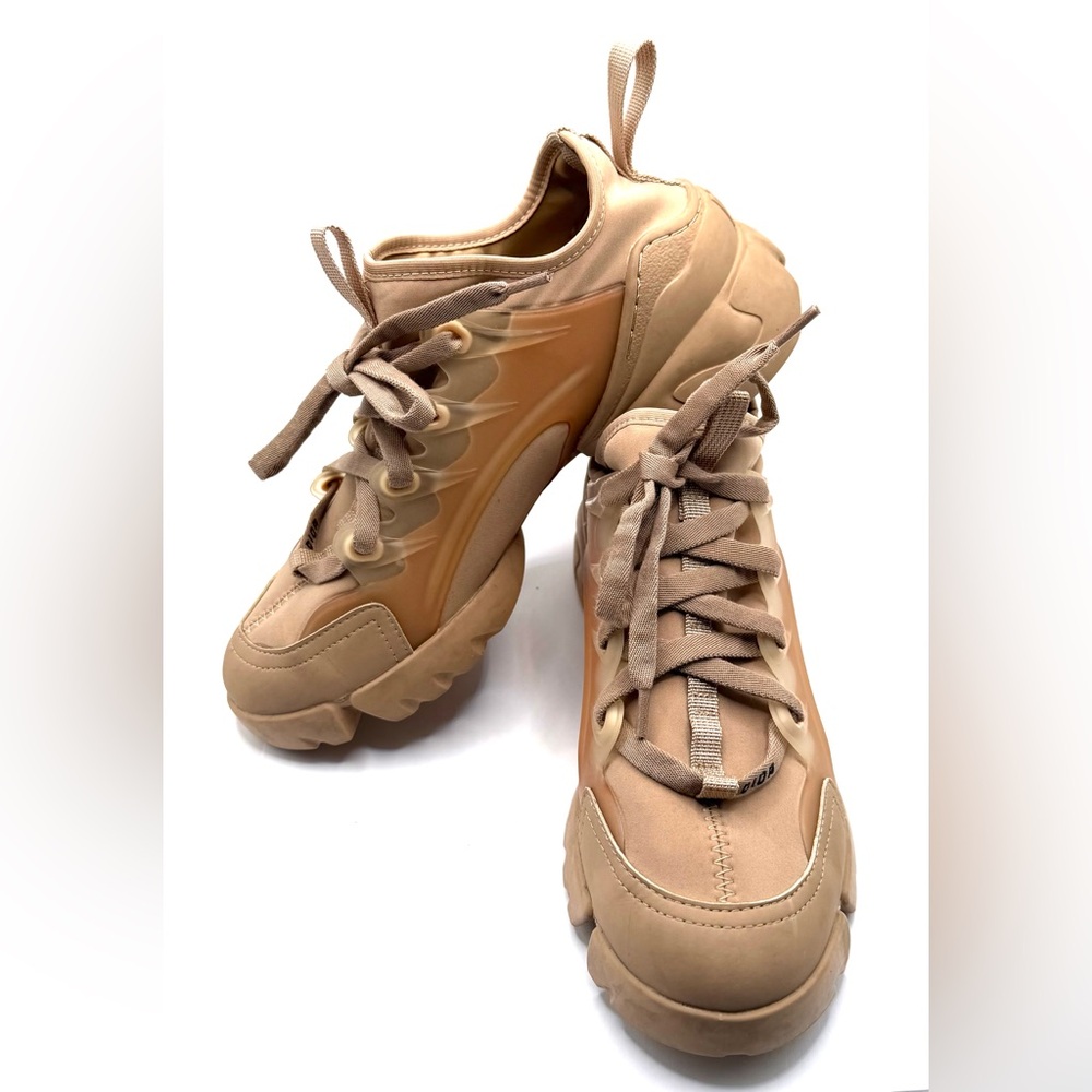 Dior Women's D-Connect Sneaker - Technical Fabric - Nude Size 7